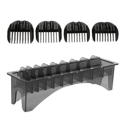 Rectangular Plastic Blade Organizer 10 Grid Clipper Guard Holder for Barber Tools Storage Salon Home Use Universal Container