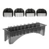 Rectangular Plastic Blade Organizer 10 Grid Clipper Guard Holder for Barber Tools Storage Salon Home Use Universal Container view 1