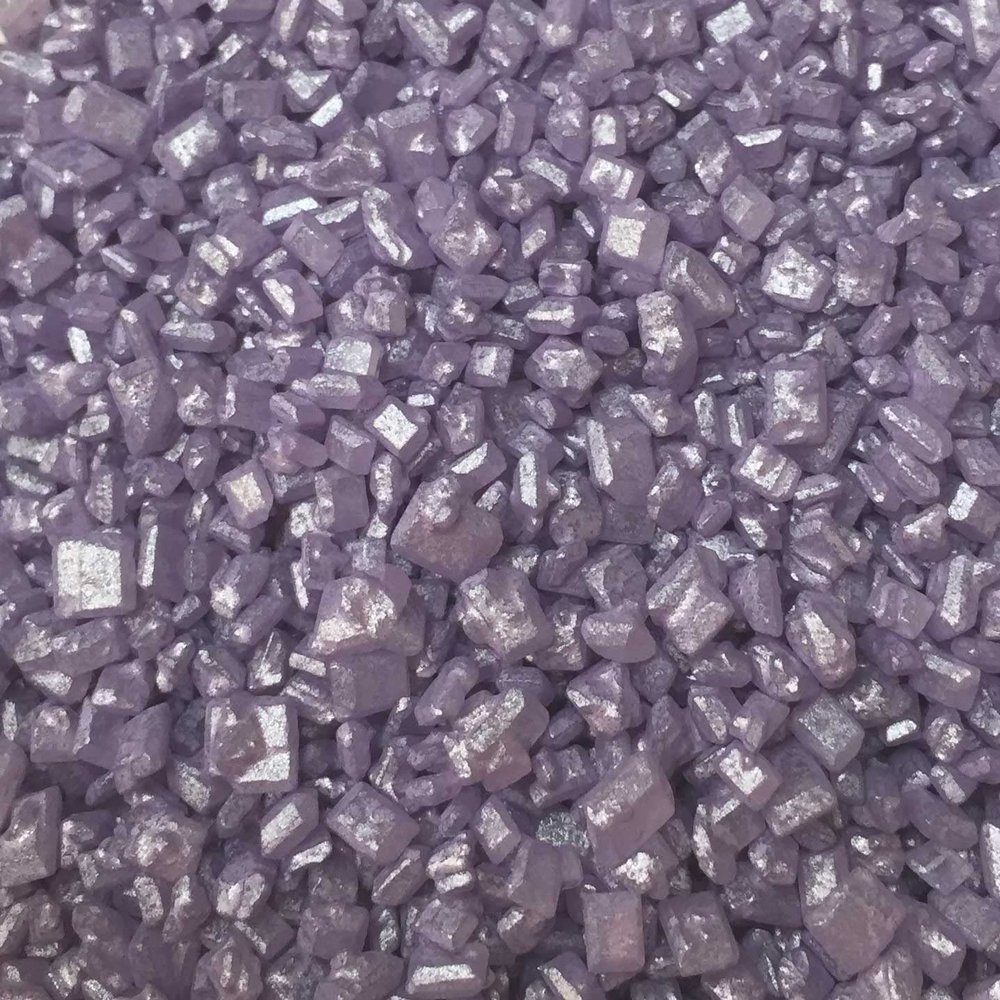 A Pinch Of - Glimmer Sugar Violet - Mini Pouch - 30g - Edible Cake Topper Sprinkles for Birthday, Girls Parties, Valentines Day, New Baby Girl & Mother's Day Cupcakes