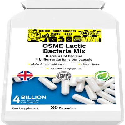OSME Lactic Bacteria Mix - 30 Capsules: A high-Strength, Multi-Strain probiotic