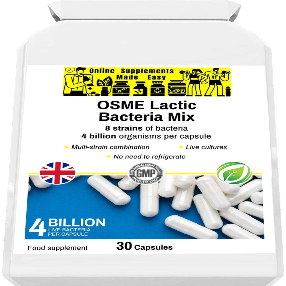 OSME Lactic Bacteria Mix - 30 Capsules: A high-Strength, Multi-Strain probiotic