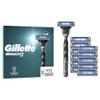 Gillette UEFA Champions League Special Edition Mach3 Razor for Men, 3-Bladed Razor, 1 Gillette Razor, 12 Razor Blade Refills, with Stainless Steel Handle view 1