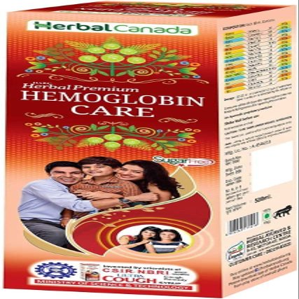 CROW Herbal Canada Hemoglobin Care Juice 500ML |SHATAVAR,ARJUNA,BRIHMI,BEHRA,HARAD,ASHWANGANDHA,SHANKHPUSHPI