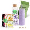 waterdrop Glass Starter Set 600ml Borosilicate Glass Bottle + 18 Sugar-Free Microdrink Hydration Cubes in 6 Flavours, Vitamin C & B Infused, BPA Free Water Bottle, Gift Set view 1