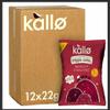 Kallo Beetroot Mini Veggie Cakes, Lentil & Pea Puffed Crackers Made From Plants, Low Fat Healthy Snacks for Adults & Children, Vegan Friendly, Gluten Free, Multipack  12 x 22g view 1