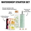 waterdrop Glass Starter Set 600ml Borosilicate Glass Bottle + 18 Sugar-Free Microdrink Hydration Cubes in 6 Flavours, Vitamin C & B Infused, BPA Free Water Bottle view 4