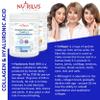 Nutrilus Hydrolysed Marine Collagen Powder 300g with Hyaluronic Acid and Vitamins - 29 Servings - with Biotin, Folic Acid, B12 & More - High Protein - for Skin, Hair, Nails, Joints (Neutral) view 3