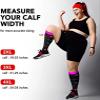 Cheeroyal 3 Pack Plus Size Compression Socks for Women and Men, 20-30mmhg Extra Large Wide Calf Knee High Stockings for Circulation Support (6XL, set2) view 2