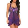 TURWXGSO Valentine's Day Women's Nightdress Plus Size Naughty Underwear Lace Chemise Lingerie Roleplay Exotic Sets Sexy Mesh Seductive Nighties Sleepwear Pajama Sets for Ladies view 2