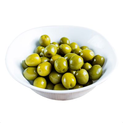 Premium Quality Nocellara Olives from Sicily, Large Italian Green Olives with Stone, Sweet Buttery Flavour, in Brine, Tub of 5kg, Drained Weight of 3.5kg