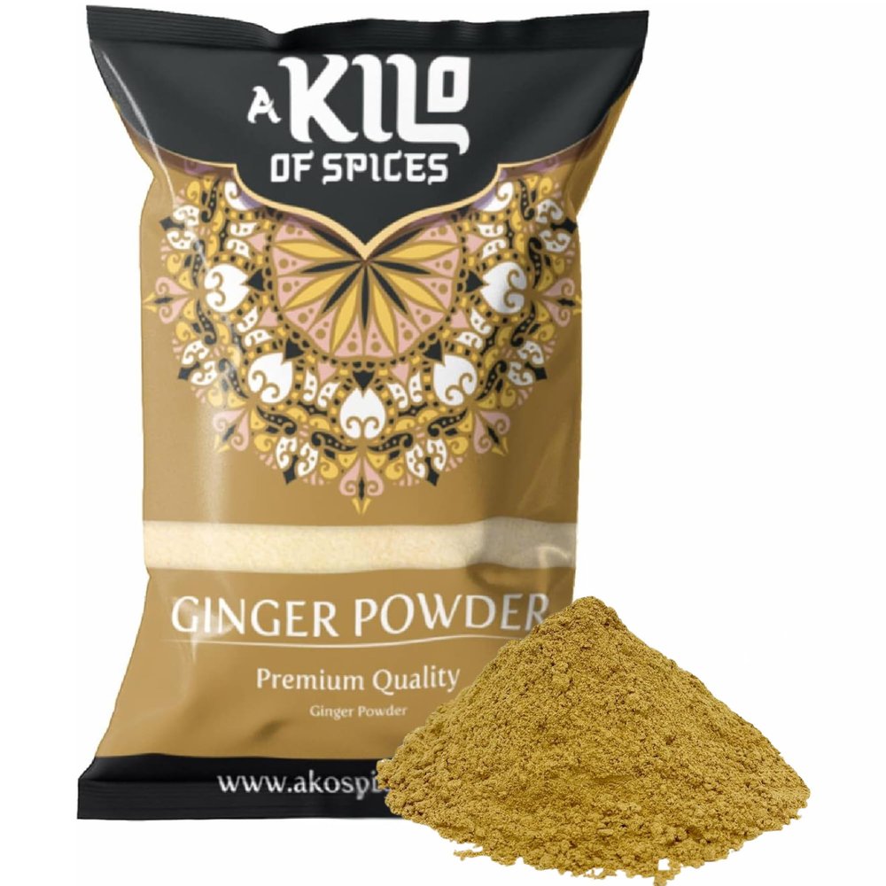 A Kilo of Spices | Ginger Powder 1Kg | Ideal for Cooking, Baking & Seasoning | Freshly Packed Ground Ginger for Maximum Flavour & Aroma | Essential Spice for Everyday Culinary Use