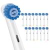 Sulkiwe Sensitive Toothbrush Head Compatible with Braun Oral-B Electric Toothbrushes, Toothbrush Heads Fit for Oral b Pro 3 Series/3500/Pro 1 Series/600/Smart Series/6000N/ Vitality 170(16 White) view 1