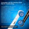 Sulkiwe Sensitive Toothbrush Head Compatible with Braun Oral-B Electric Toothbrushes, Toothbrush Heads Fit for Oral b Pro 3 Series/3500/Pro 1 Series/600/Smart Series/6000N/ Vitality 170(16 White) view 2