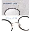 Reading Glasses for Women and Men, Retro Computer Eyeglasses, Fashion Round Glasses, with Spring Hinges (Color : Brown, Size : 2.0) view 3