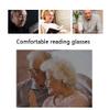 Reading Glasses for Women and Men, Retro Computer Eyeglasses, Fashion Round Glasses, with Spring Hinges (Color : Brown, Size : 2.0) view 4