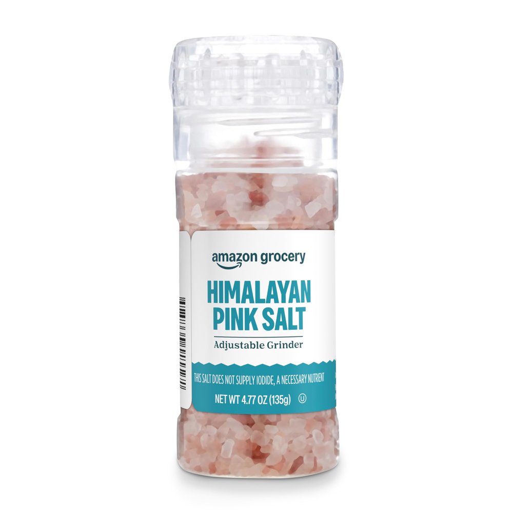 Amazon Fresh - Pink Himalayan Salt Grinder 4.77 oz