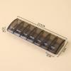 Jaimela Pill Box 7 Days, Medication Box, Weekly Pill Box Organiser, for Vitamins, Fish Oils, Supplements and Medication, for Travel Work(Black) view 2
