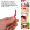 25Pcs L Shaped Push Pull Interdental Brush,Teeth Whitening Flossing Teeth Cleaning Brush Suitable for Oral Care (Red) view 2
