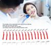25Pcs L Shaped Push Pull Interdental Brush,Teeth Whitening Flossing Teeth Cleaning Brush Suitable for Oral Care (Red) view 4