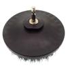 FEMSIS 5inch Drill Brush Power Scrubber Cleaning Brush with M14 Thread Drill Adaper for Cleaning Carpets, Kitchens and Bathrooms (Color : 5inch Black-Hard) view 1