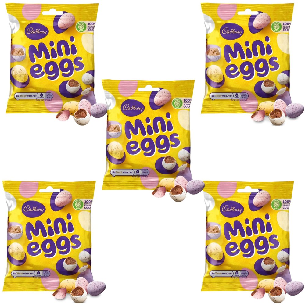 Her Flavour 5x Easter Chocolate Mini Eggs Happy Easter Celebration 2023 | Mini Chocolate Easter Eggs Gifts for Women Men Kids | Bundle Pack Deals | 80g