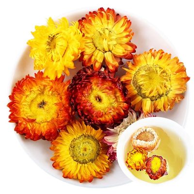 100% Bracteantha Bracteata Flower 30G/1.05oz Fresh, Non GMO Loose Leaf, Natural Dried Flowers Herbs for Soap Making, Syrup, Drinks, Baking, DIY Beauty, Sachets & Fresh Fragrance Rainbow Chrysanthemum
