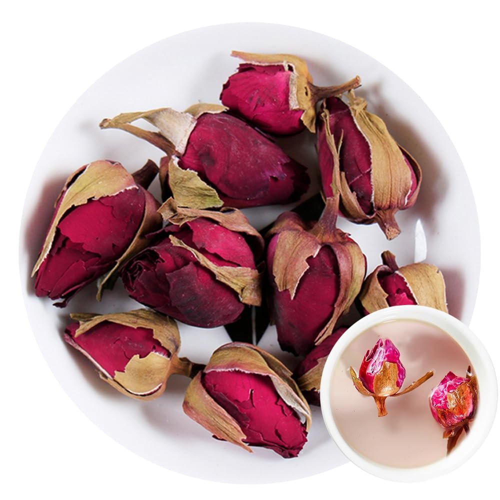 100% Chinese Rose 50g/1.76oz Fresh, Non GMO Loose Leaf, Natural Dried Flowers Herbs for Soap Making, Syrup, Drinks, Baking, DIY Beauty, Sachets & Fresh Fragrance