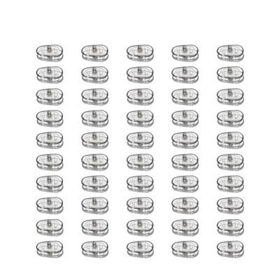 25 Pairs 14x7 15x9MM Silicone Nose Pads for Glasses Clear Gold Anti-Slip Nose Pads Soft Eye Care Tools Eyeglasses Accessories-14x7mm Transparent
