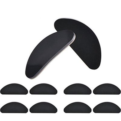 25Pairs Glasses Nose Pads Adhesive Silicone Nose Pads Non-Slip White Thin Nosepads for Glasses Eyeglasses Eyewear Accessories-25Pairs Black,China