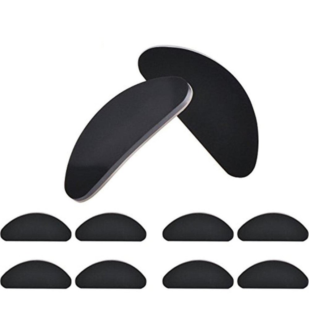 25Pairs Glasses Nose Pads Adhesive Silicone Nose Pads Non-Slip White Thin Nosepads for Glasses Eyeglasses Eyewear Accessories-25Pairs Black,China