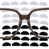 25Pairs Glasses Nose Pads Adhesive Silicone Nose Pads Non-Slip White Thin Nosepads for Glasses Eyeglasses Eyewear Accessories-25Pairs Black,China view 3