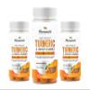 High Strength Turmeric & Ginger Extract Chewable Vegan Gummies- 180 Gummies- Supports Joint Pain & Anti-Inflammatory - 990mg Turmeric Curcumin, Alternative to Turmeric Capsules, Peach Flavour view 1