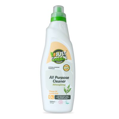 Just Green Organic Washing Up Liquid 750ml, Non-Toxic Formula, Vegan & Eco Friendly Dish Liquid, No Paraben, Hypoallergenic Dish Soap, Recyclable Bottle - Pack of 8