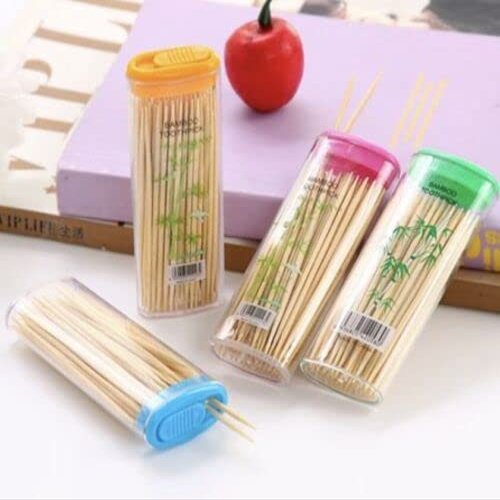 EliteKoopers 4 Pack Tooth Picks Bamboo Stick Dental Floss Dental Care Oral Hygiene ToothPicks