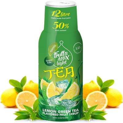 FruttaMax Sugar-Free Green Tea Syrup 50% Real Fruit | Low-Calorie Drink Syrup for Soda Makers, Cocktails & Desserts 500ml