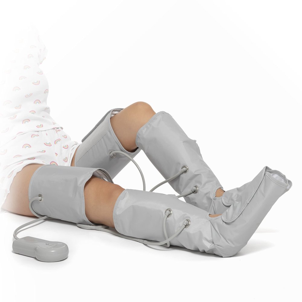 Maspres InnovaGoods Air Compression Leg Massager, 2 Pack x (22 x 68 cm), 2 Pack x (54 x 57 cm)