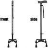 Telescopic Non Slip Crutches Walking Cane Holder Walking Stick For Old Man Elderly Telescopic Stable Lightweight Height Adjustable With 4 Feets Silver Walking Sticks For Men Or Women Firm for Arthriti view 2