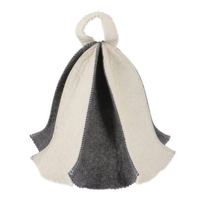 Fopytu Sauna Hat, Russian Sauna Hat Natural Felt Wool Cap for Sauna Bath Head Cap Sauna Accessories for Hot Dry Steam Room Bath