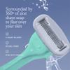 Billie Razors for Women Shave Kit  Womens Razor + 4 x 5-Blade Razor Refills + Magnetic Holder  Minty view 4