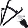 EliteKoopers 1Pcs Black Body Fat Caliper and Body Measuring Tape, 2 in 1 Skinfold Calipers for Measuring view 1