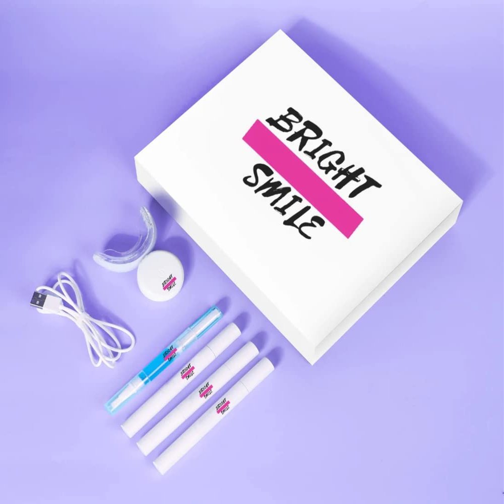 Bright Smile Dental Teeth Whitening Kit With 32 Led Light Machine Desensitizing Gel Pen Bleach Tooth Whitener 12% PAP (White)