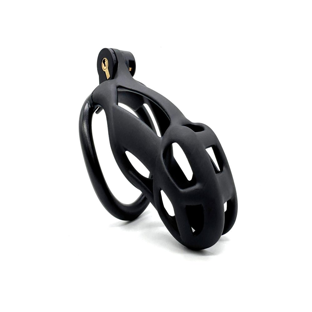 3D modeling chastity Cage Device with Lock & 4 rings - Cobra Male chastitycage (Snug (85mm))