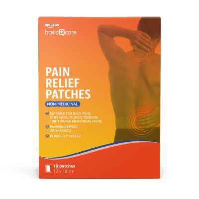 Amazon Basic Care Pain Relief Patches, 10 Count