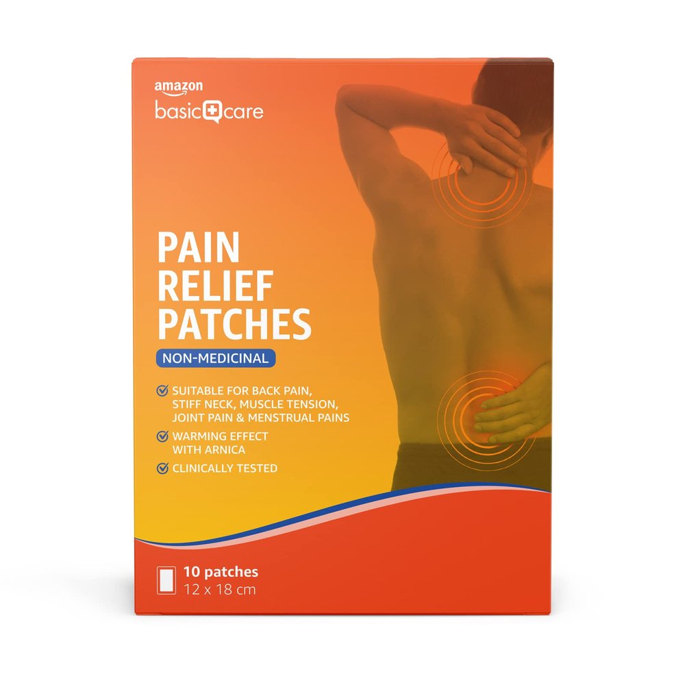 Amazon Basic Care Pain Relief Patches, 10 Count