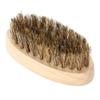 Men's Beard Brush, Comb Soft Bristles Mustard Clean Shaving Brush, Facial Massage Facial Cleaning Oval Bamboo Handle Beard Shaping Tool view 1