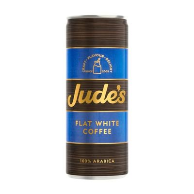 Jude's | Flat White Coffee Milkshake | 250ml x 12 Cans