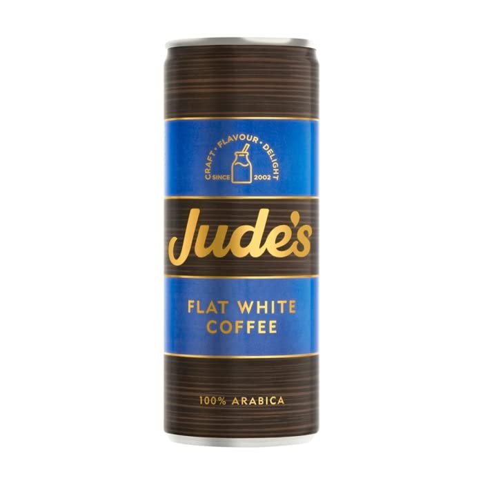 Jude's | Flat White Coffee Milkshake | 250ml x 12 Cans
