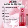 MaxiNutrition MaxShake Protein Milkshake Strawberry, 12 x 330 ml, Creamy Protein Shake for Travel, 25 g Protein, Low Fat and Low Carb, Lactose-Free, No Artificial Flavours view 4