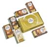 Ferrero Rocher, Chocolate Bundle Gift Box, 4 x Original milk chocolate bars, 1 x Dark 55 percent chocolate bar with hazelnut and 1 x White chocolate bar with hazelnut, 6 x 90g bars view 1