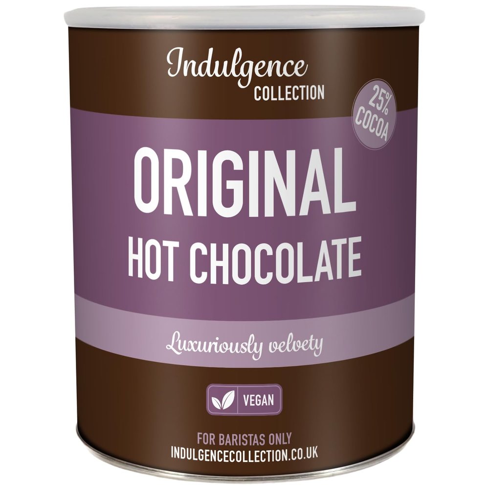 Indulgence Collection Original Hot Chocolate 2kg, 80 Servings - Premium, Sustainable Cocoa Powder - Rich and Velvety Drinking Chocolates Perfect for Any Occasion - Vegan Friendly